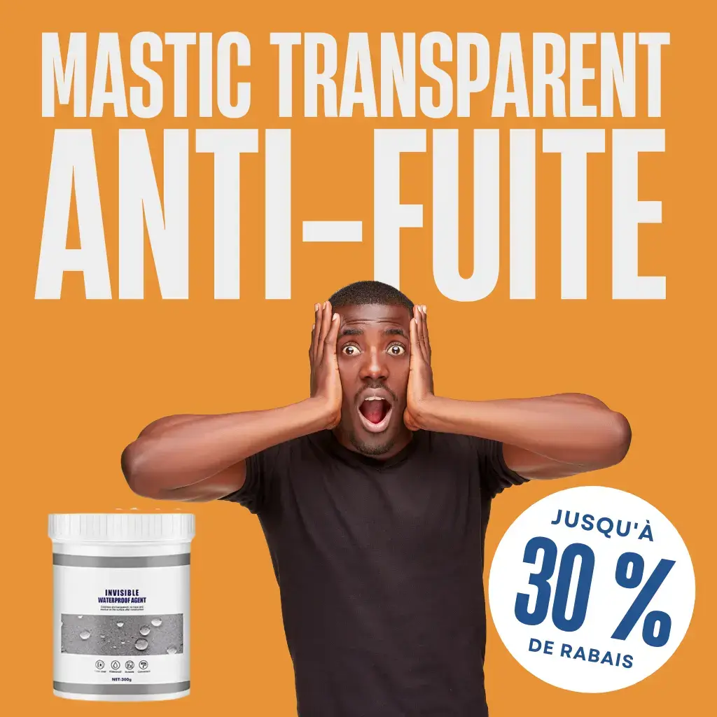 🇹🇩 Mastic Transparent Anti-Fuite – Réparations Instantanées, Où Que Vous Soyez !